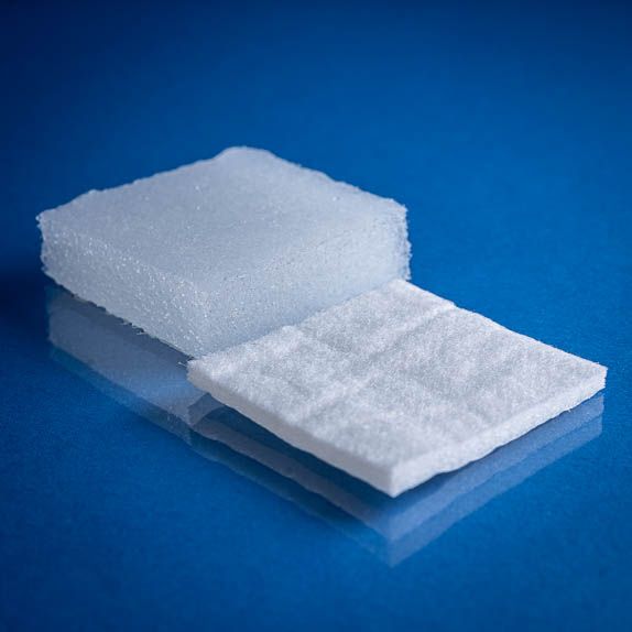 Type 2726 340gsm Superabsorbent Airlaid Fabric shown on a blue background